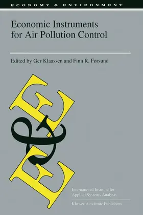Klaassen / Førsund |  Economic Instruments for Air Pollution Control | Buch |  Sack Fachmedien