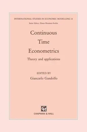 Gandolfo |  Continuous-Time Econometrics | Buch |  Sack Fachmedien