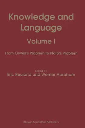 Reuland / Abraham |  Knowledge and Language | Buch |  Sack Fachmedien