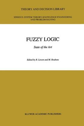 Roubens / Lowen | Fuzzy Logic | Buch | 978-94-010-4890-3 | sack.de