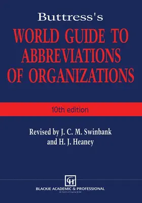 Swinbank |  Buttress's World Guide to Abbreviations of Organizations | Buch |  Sack Fachmedien