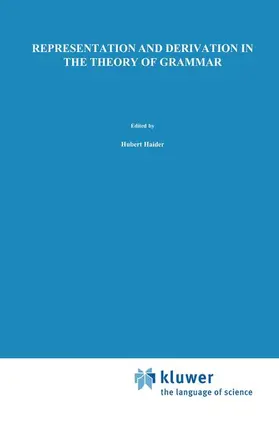 Netter / Haider |  Representation and Derivation in the Theory of Grammar | Buch |  Sack Fachmedien