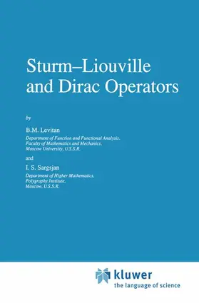 Sargsjan / Levitan |  Sturm-Liouville and Dirac Operators | Buch |  Sack Fachmedien