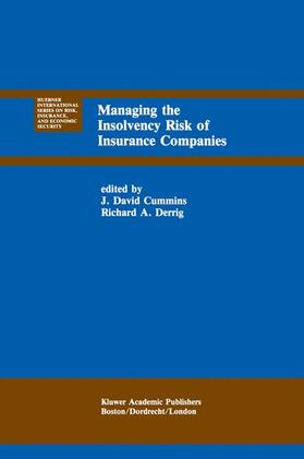 Derrig / Cummins |  Managing the Insolvency Risk of Insurance Companies | Buch |  Sack Fachmedien