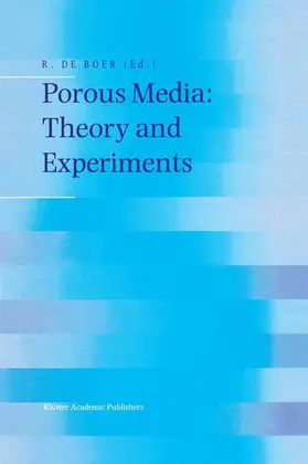 de Boer |  Porous Media: Theory and Experiments | Buch |  Sack Fachmedien