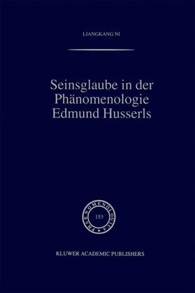  Seinsglaube in der Phänomenologie Edmund Husserls | Buch |  Sack Fachmedien