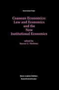 Medema |  Coasean Economics Law and Economics and the New Institutional Economics | Buch |  Sack Fachmedien