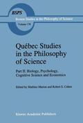 Cohen / Marion |  Québec Studies in the Philosophy of Science | Buch |  Sack Fachmedien