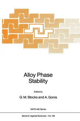 Gonis / Stocks | Alloy Phase Stability | Buch | 978-94-010-6901-4 | sack.de