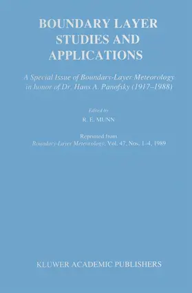 Munn | Boundary Layer Studies and Applications | Buch | 978-94-010-6928-1 | www.sack.de