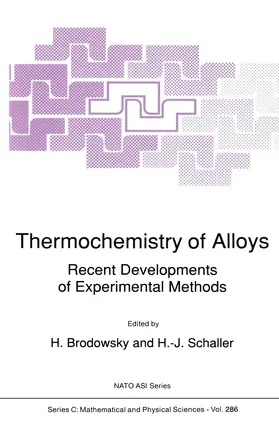 Schaller / Brodowsky |  Thermochemistry of Alloys | Buch |  Sack Fachmedien