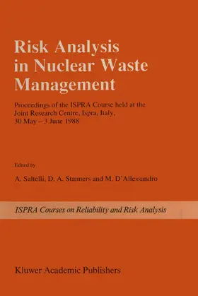Saltelli / D'Alessandro / Stanners |  Risk Analysis in Nuclear Waste Management | Buch |  Sack Fachmedien
