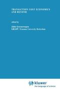 Groenewegen |  Transaction Cost Economics and Beyond | Buch |  Sack Fachmedien