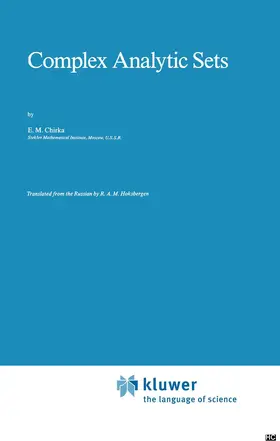 Chirka |  Complex Analytic Sets | Buch |  Sack Fachmedien