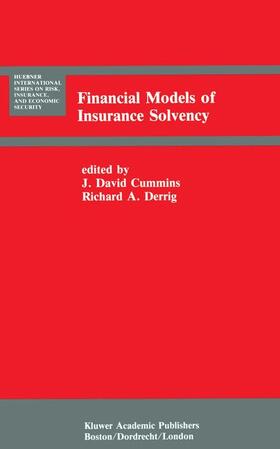 Derrig / Cummins | Financial Models of Insurance Solvency | Buch | 978-94-010-7631-9 | sack.de