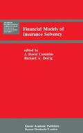 Derrig / Cummins |  Financial Models of Insurance Solvency | Buch |  Sack Fachmedien