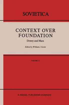 Gavin | Context Over Foundation | Buch | 978-94-010-7808-5 | www.sack.de