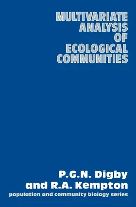Kempton / Digby |  Multivariate Analysis of Ecological Communities | Buch |  Sack Fachmedien