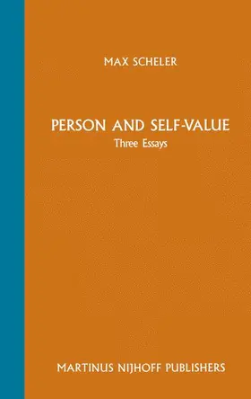 Scheler / Frings |  Person and Self-Value | Buch |  Sack Fachmedien