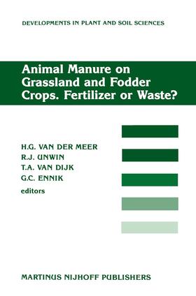 Meer / Ennik / Unwin |  Animal Manure on Grassland and Fodder Crops.Fertilizer or Waste? | Buch |  Sack Fachmedien