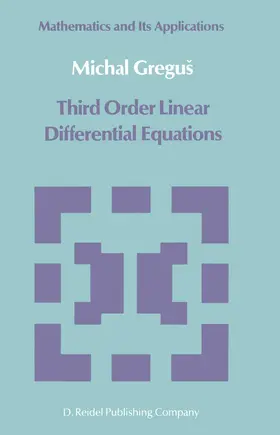 Gregus |  Third Order Linear Differential Equations | Buch |  Sack Fachmedien