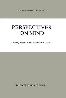 Otto / Tuedio |  Perspectives on Mind | Buch |  Sack Fachmedien