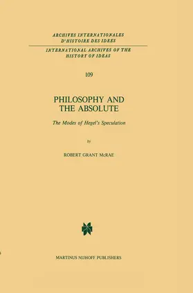 McRae |  Philosophy and the Absolute | Buch |  Sack Fachmedien