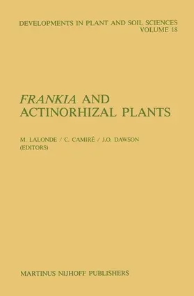 Lalonde / Dawson / Camiré | Frankia and Actinorhizal Plants | Buch | 978-94-010-8777-3 | www.sack.de