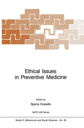 Doxiadis | Ethical Issues in Preventive Medicine | Buch | 978-94-010-8785-8 | sack.de