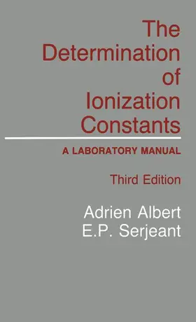 Albert |  The Determination of Ionization Constants | Buch |  Sack Fachmedien