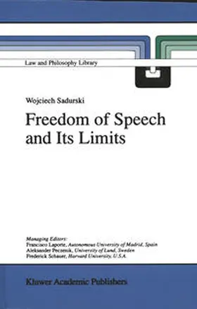 Sadurski |  Freedom of Speech and Its Limits | eBook | Sack Fachmedien