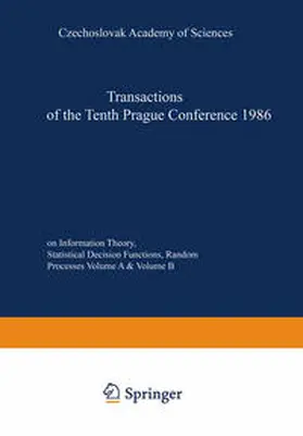 Vísek |  Transactions of the Tenth Prague Conference on Information Theory, Statistical Decision Functions, Random Processes | eBook | Sack Fachmedien