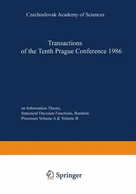 Vísek |  Transactions of the Tenth Prague Conference on Information Theory, Statistical Decision Functions, Random Processes | Buch |  Sack Fachmedien