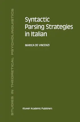 de Vincenzi | Syntactic Parsing Strategies in Italian | E-Book | www.sack.de