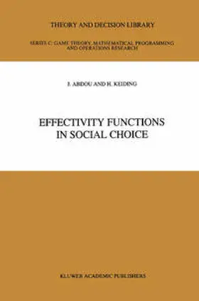 Abdou / Keiding | Effectivity Functions in Social Choice | E-Book | www.sack.de