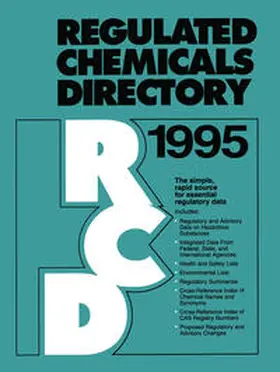 Mavroidis / Palmeter |  Regulated Chemicals Directory 1995 | eBook | Sack Fachmedien