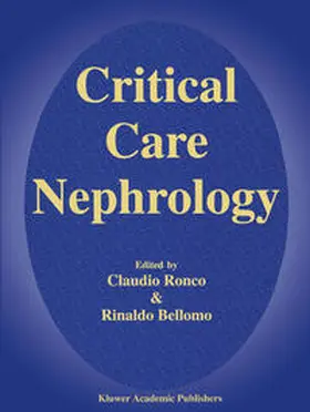 Ronco / Bellomo |  Critical Care Nephrology | eBook | Sack Fachmedien