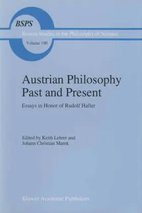 Lehrer / Marek |  Austrian Philosophy Past and Present | eBook | Sack Fachmedien