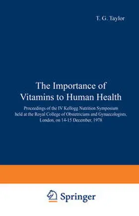 Taylor |  The Importance of Vitamins to Human Health | eBook | Sack Fachmedien