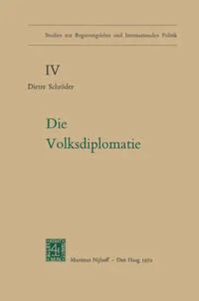 Schröder |  Die Volksdiplomatie | eBook | Sack Fachmedien