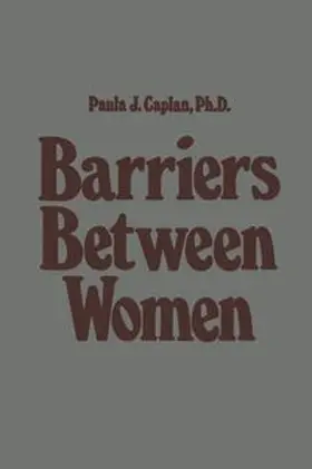Caplan |  Barriers Between Women | eBook | Sack Fachmedien