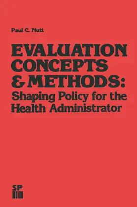 Nutt |  Evaluation Concepts & Methods | Buch |  Sack Fachmedien