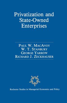 Macavoy / Zeckhauser / Stanbury | Privatization and State-Owned Enterprises | Buch | 978-94-011-7431-2 | sack.de