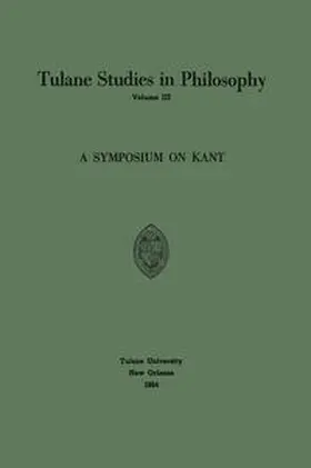 Ballard / Barber / Feibleman |  A Symposium on Kant | eBook | Sack Fachmedien