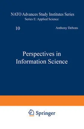 Debons / Cameron |  Perspectives in Information Science | eBook | Sack Fachmedien