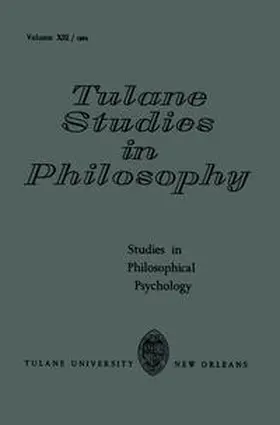 Feibleman / Lee / Bose |  Studies in Philosophical Psychology | eBook | Sack Fachmedien