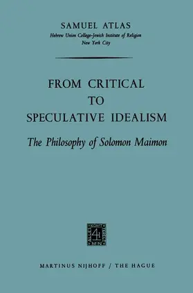 Atlas |  From Critical to Speculative Idealism | Buch |  Sack Fachmedien