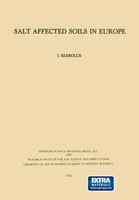 Szabolcs / Fink |  Salt Affected Soils in Europe | Buch |  Sack Fachmedien
