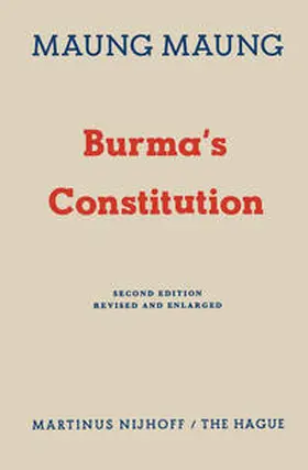  Burma’s Constitution | eBook | Sack Fachmedien