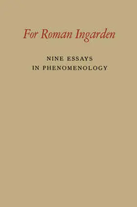Ingarden / Tymieniecka | For Roman Ingarden | E-Book | www.sack.de